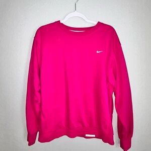 Pink Nike sweatshirt size large